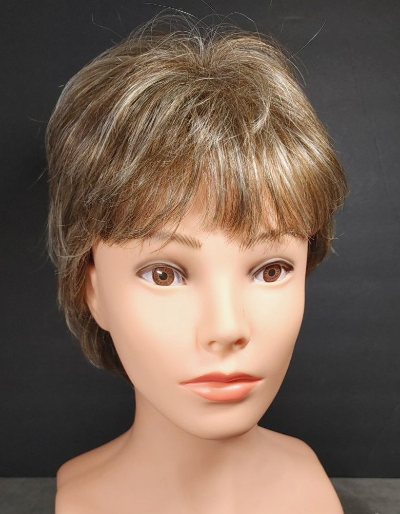 Rene of Paris Liv Wig Short Bangs Smooth Layered Pixie Frosted Frosti Blond
