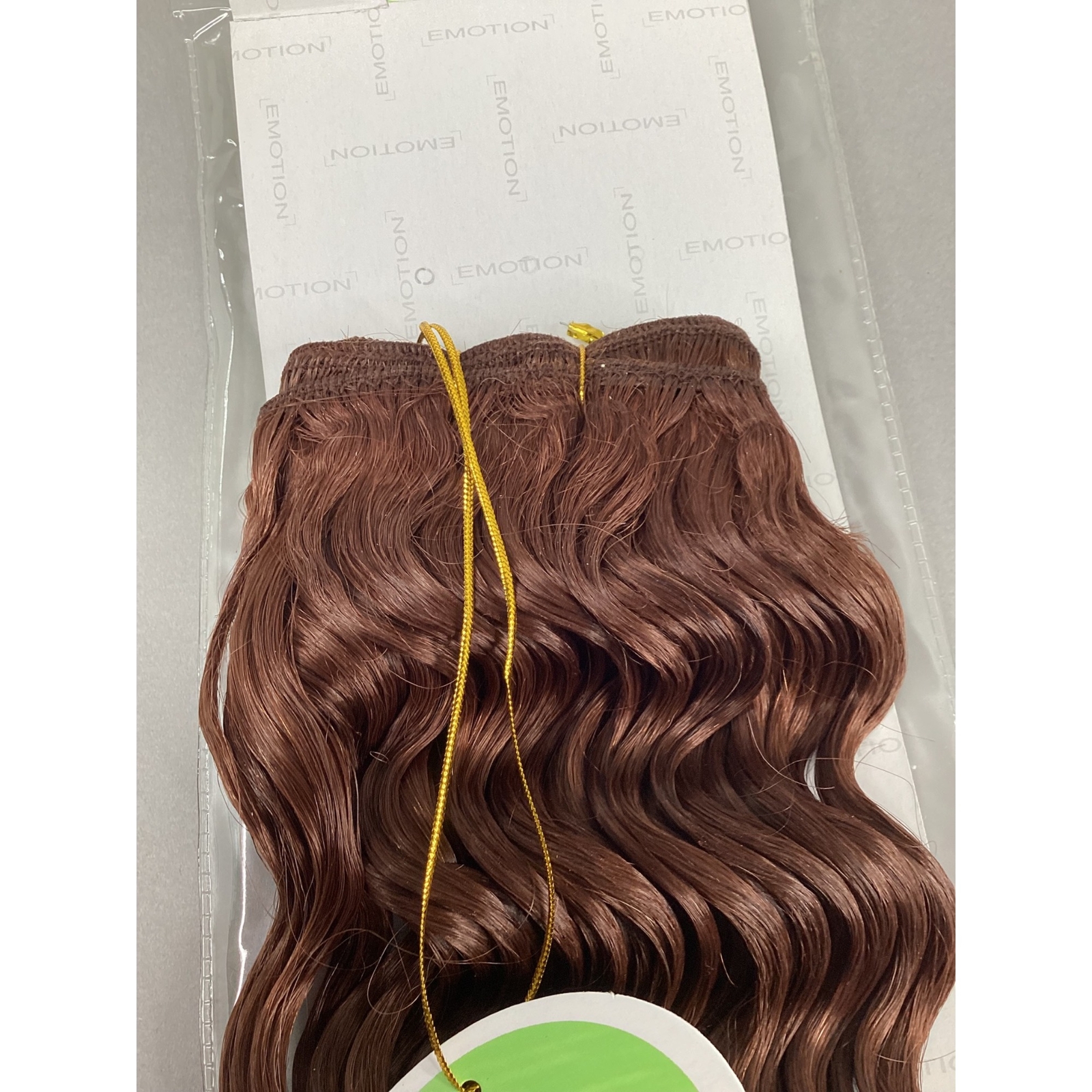 18″ Classic Deep Wave Color #33 Auburn Blended Hair Extensions Track Emotion