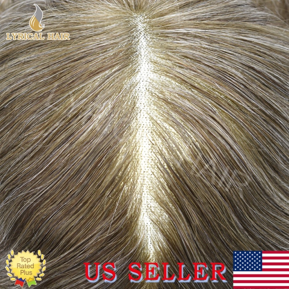 Lyrical Hair Mens Toupee Monofilament Wig Human Hair System Durable Hairpiece US