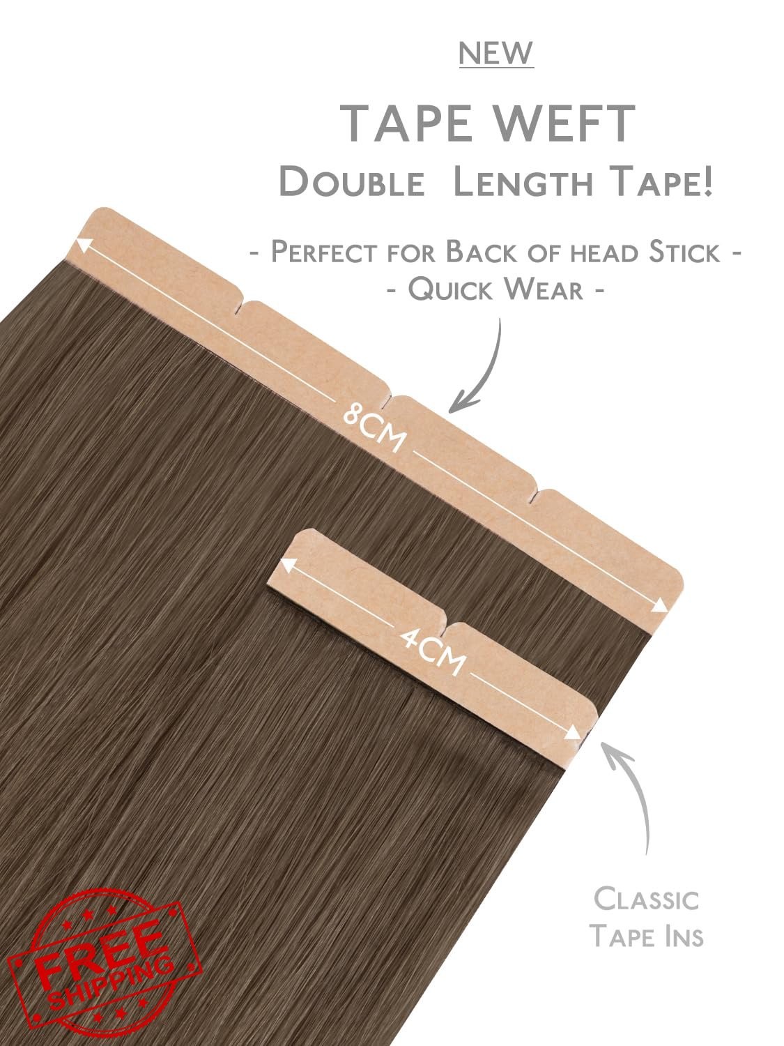 Wennalife 8cm Tape Hair #9/60 Ombre 20″