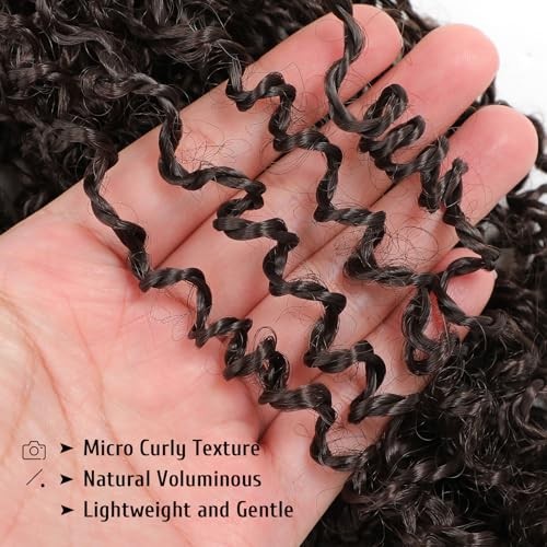 Pre Looped Yanky Twist Crochet Hair 14 Inch 8 Packs Dark 14 Inch (Pack of 8) 4#