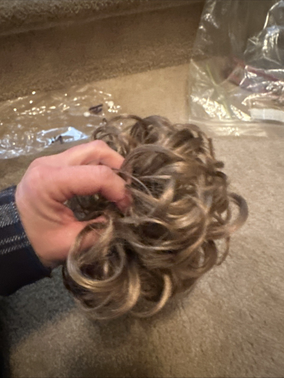 Hair Accesories by Wig America Mona Lisa Light brown dance cheer
