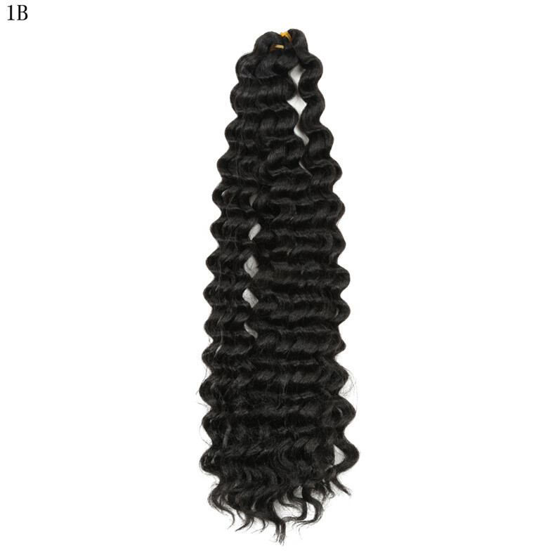 22/28″ Deep Wave Twist Crochet Hair Afro Curl Water Wave Braiding Hair Extension