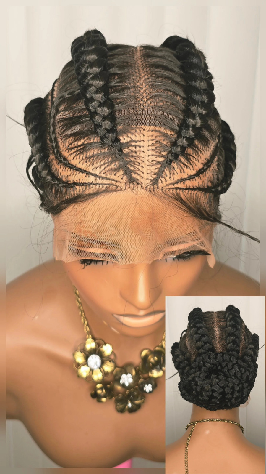 Black Packed Cornrows Style for Classic Ladies Elegant and Stylish Hair