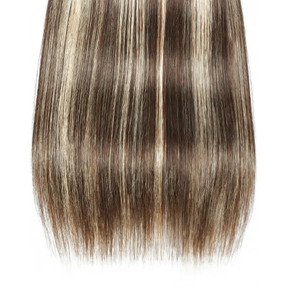 Dokksiiia Piano P4/613 Ombre Human Hair Bundles Dark Brown Blonde 8/10/12