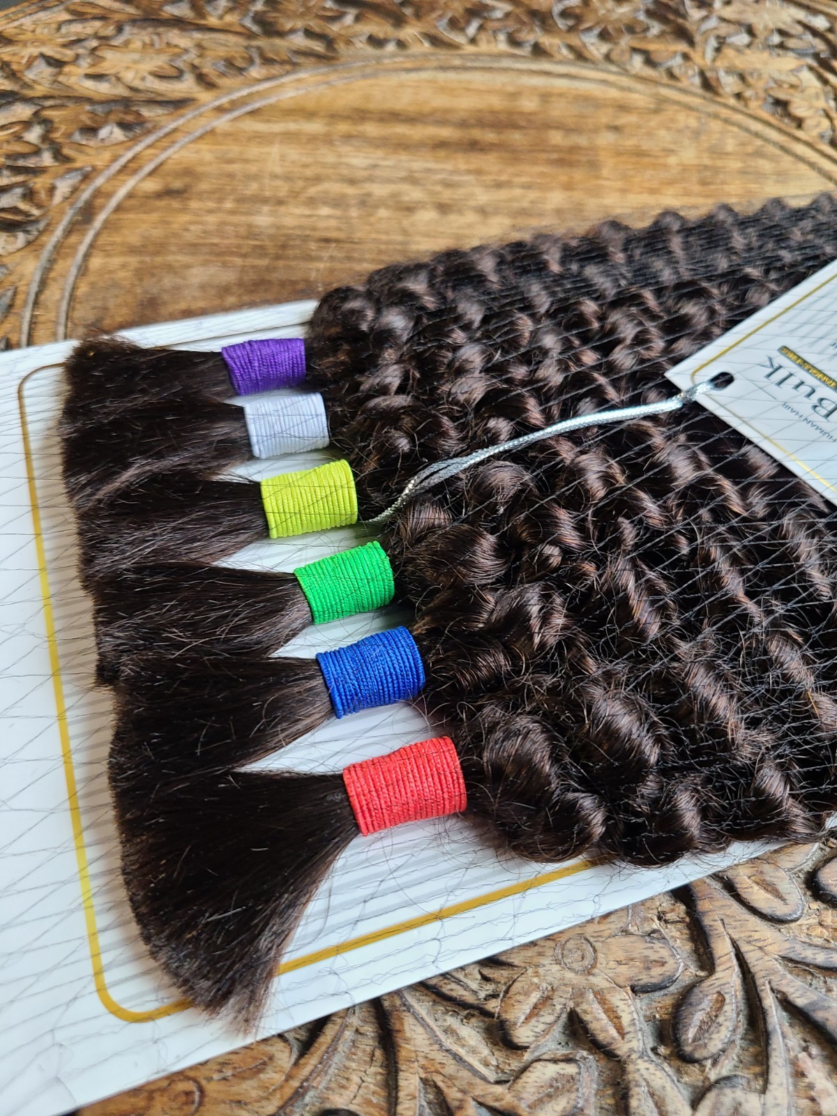 ESQ Remy 100% Human Hair Bulk Jerry Curl 18-20″ Color #2 Dark Brown Hair Trend