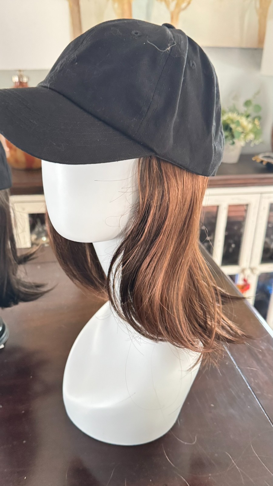 CLASSIC HAT WITH HAIR by HENRY MARGU, Black Baseball Cap *6 Colors *New*