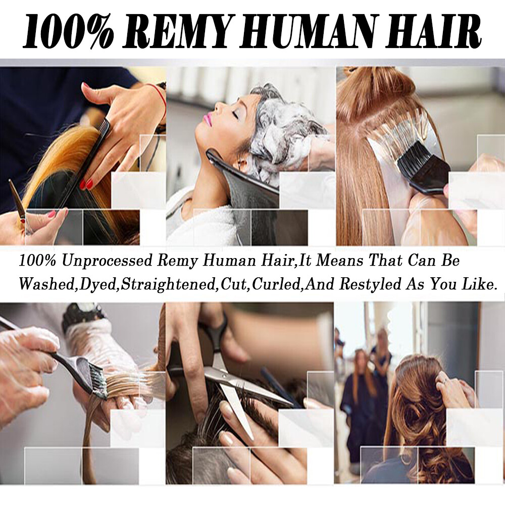 Invisible Brown Tape In Real Remy Human Hair Extensions 20/40/60 Pcs Thick Q396