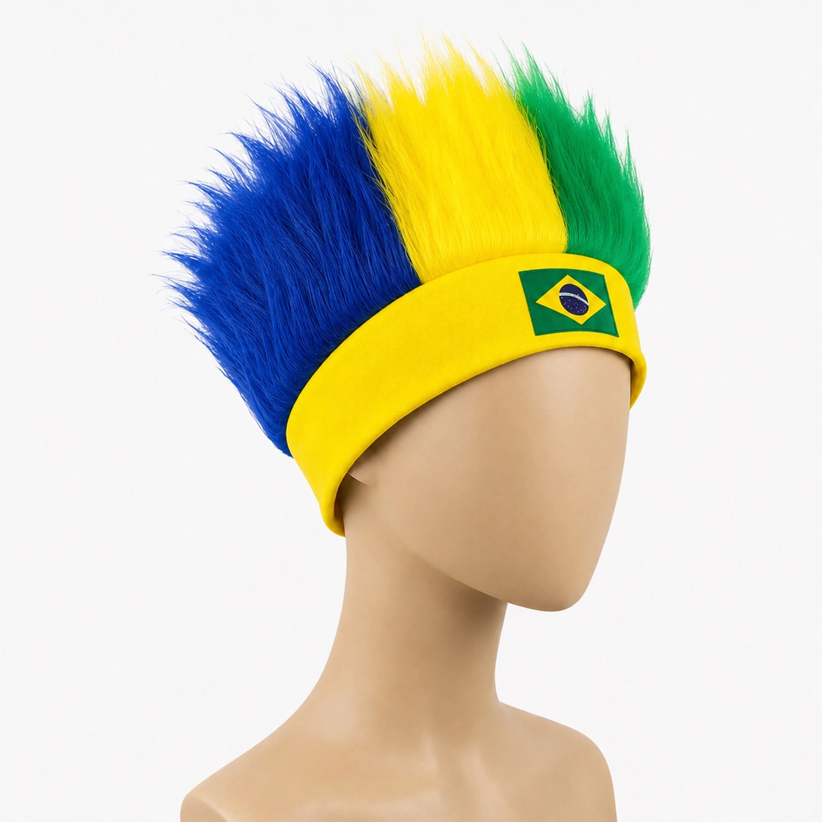 2026 FIFA World Cup Fan Wig Headband Flag Colors Brazil Argentina Party Hat Gift