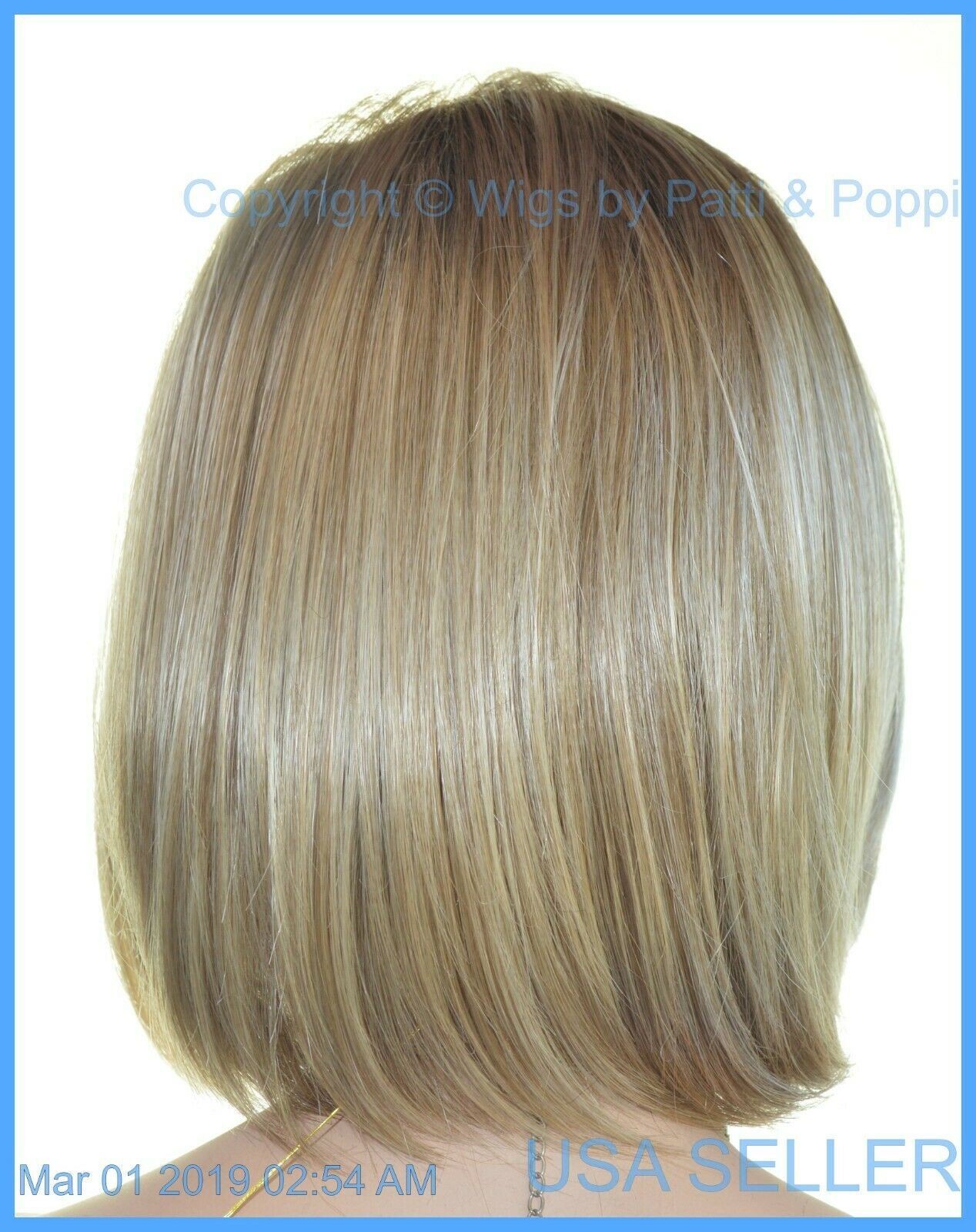 Kristen Renau LACE FRONT WIG “12FS8” HOT SASSY STUNNING ROOTED BLOND BOB