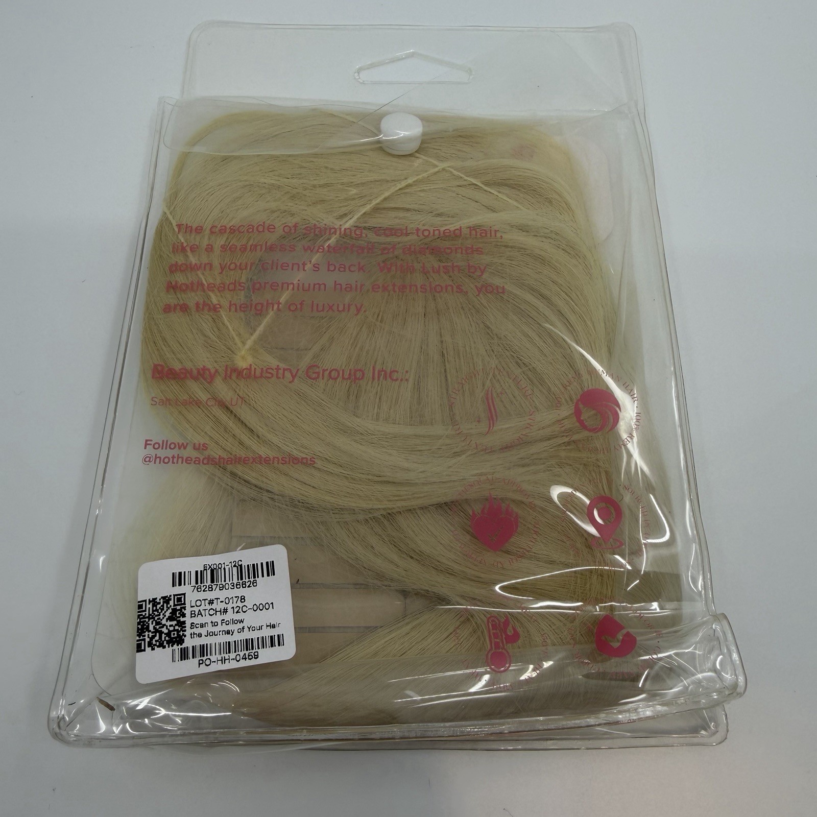 Hotheads Tape In Extensions LUSH Originals 16” 20 Pieces Pearl #80 Blonde NEW