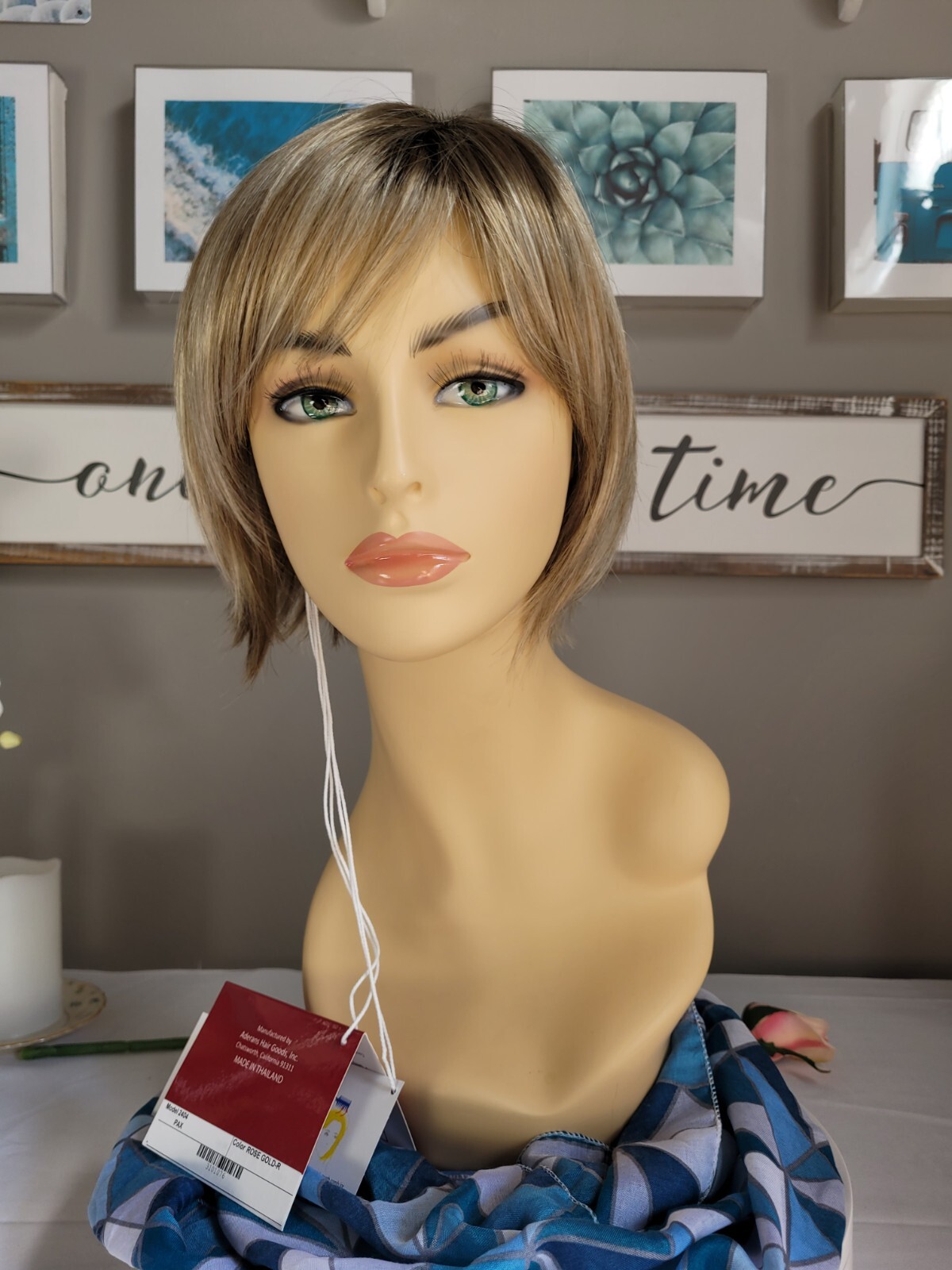 PAX Rene of Paris Short Bob Wig ROSE GOLD-R Medium Gold Blonde Flirty & Sassy 😉