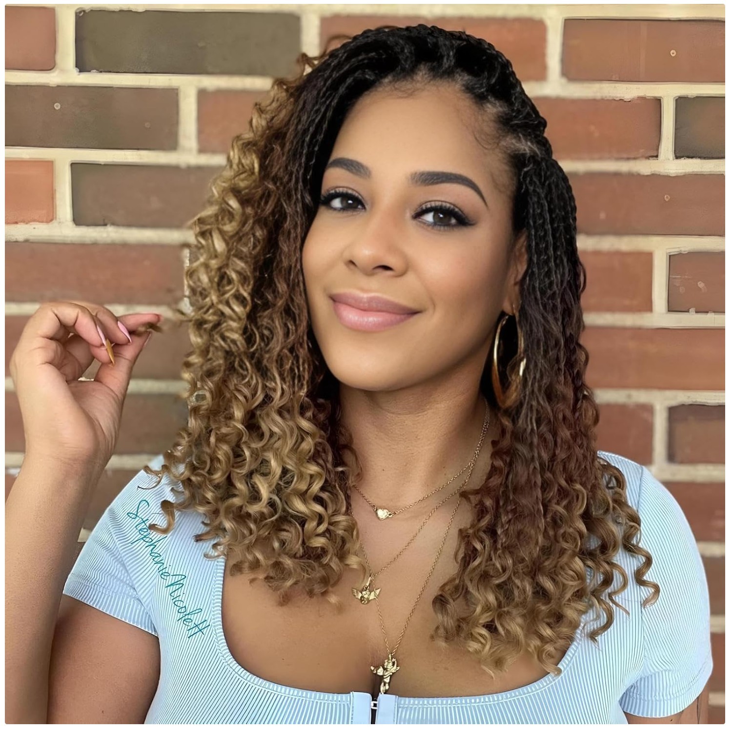 3X Curly Ends Crochet Braids Hair – 8 Packs for Black Women
