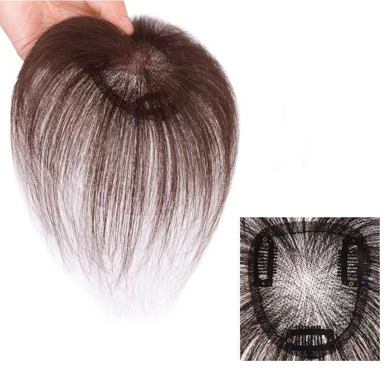 100% Human Hair Toupee Clip in Topper Hairpieces BreathTop Hair Pieces for Women