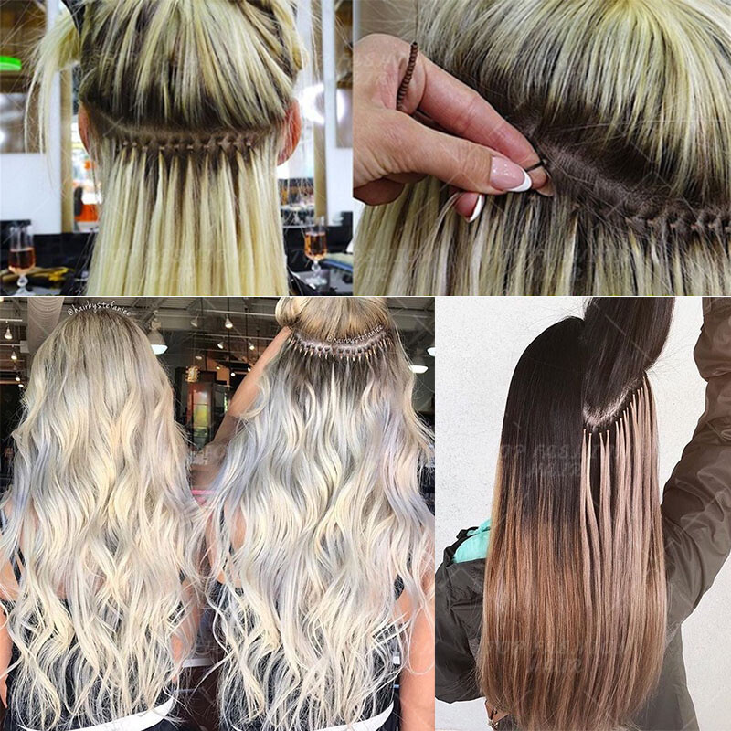 1G Pre Bonded Keratin Fusion Nail U Tip Glue Remy Human Hair Extensions 22″24″