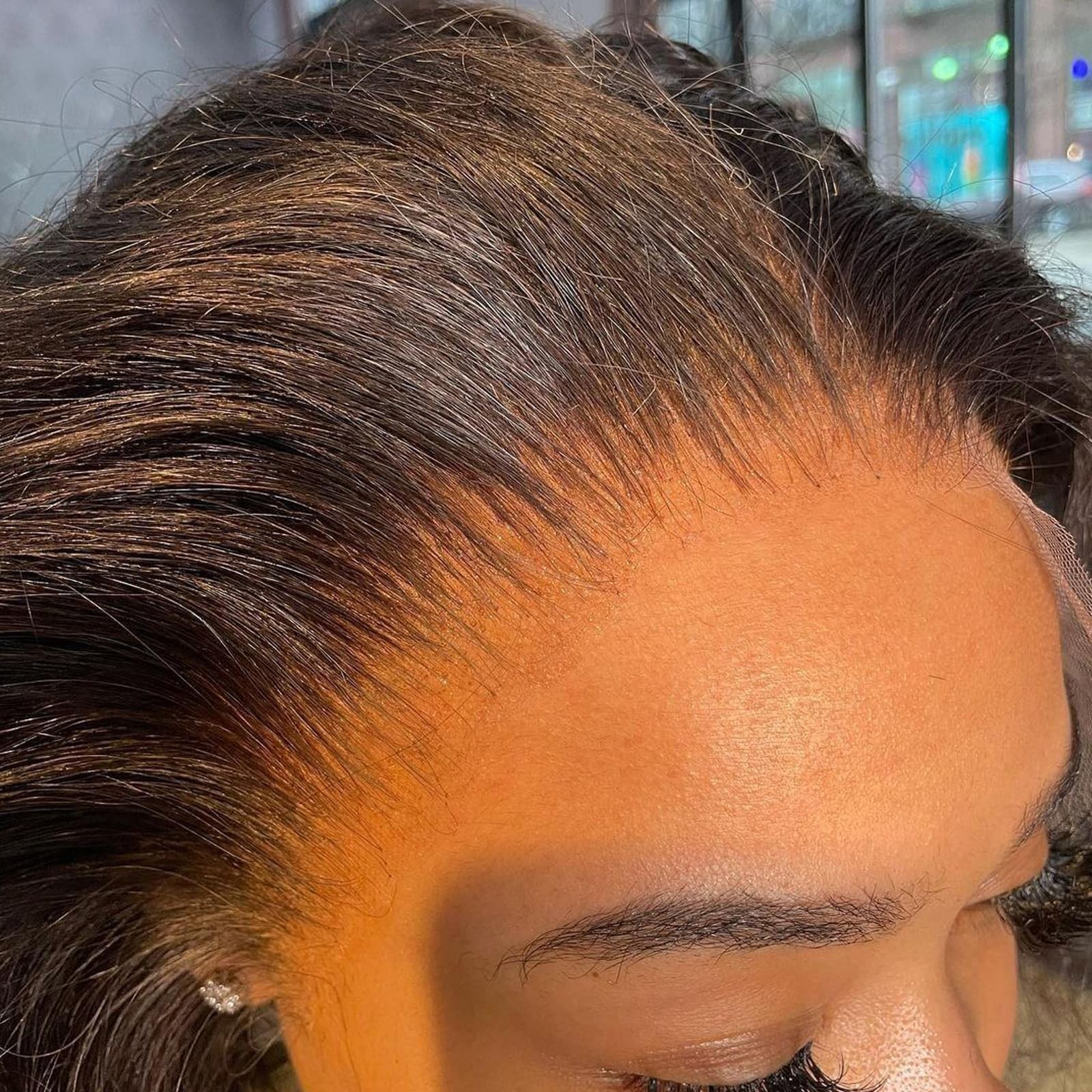 Beeos Yaki Straight 13X4 Skinlike Real Hd Lace Frontal Pre-Plucked Hairline