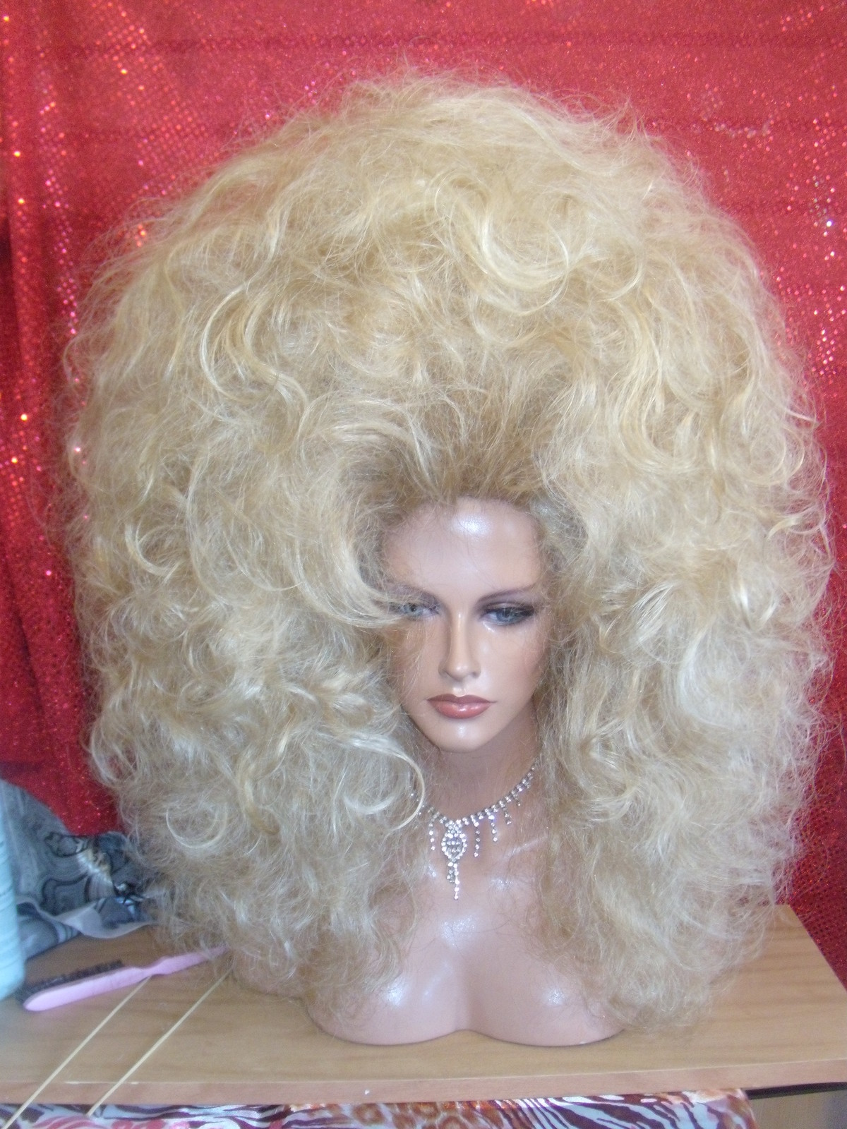 VEGAS WIGS DOUBLE YOUR FUN 2 WIGS IN 1 FIERCE BIG DIVA WIG CURLY SEXY HOT LONG