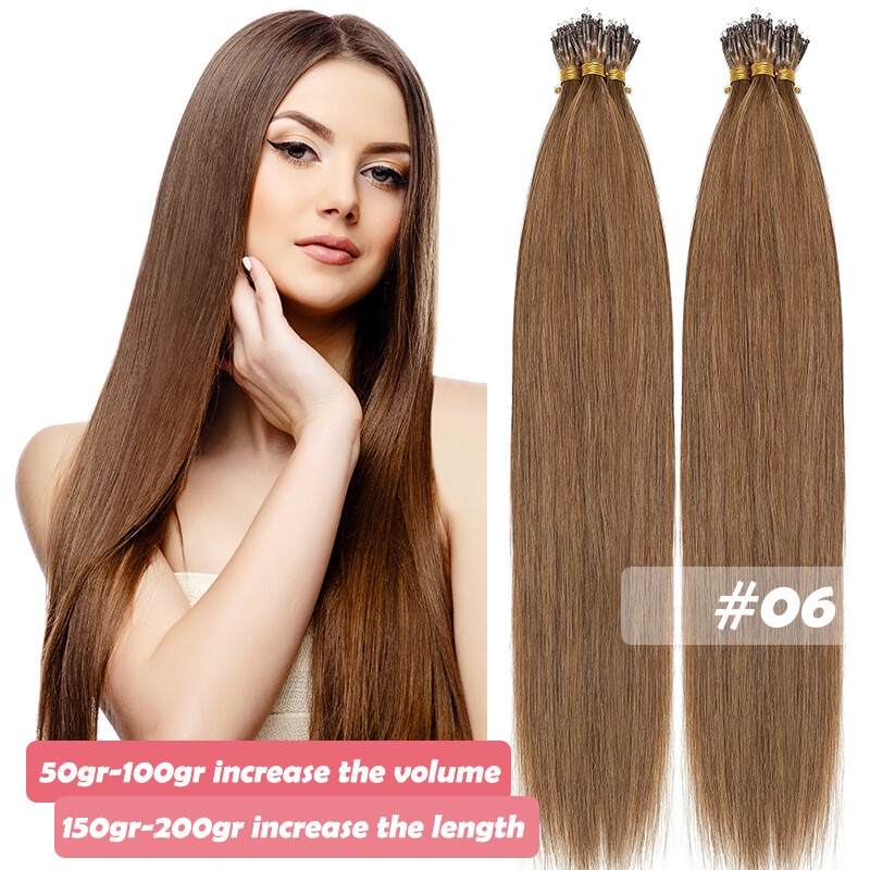 300S Nano Rings REAL THICK 100% Remy Human Hair Extensions Nano Ring Bead Micro