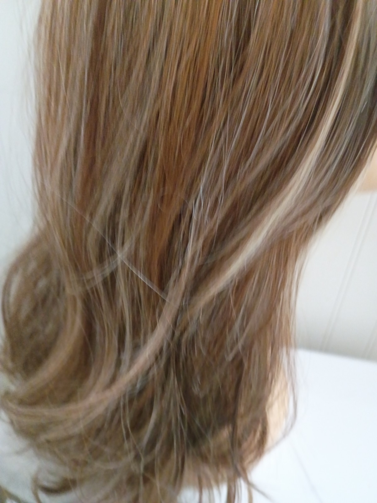 GLAM WAVEZ Wig by RENE OF PARIS, Snowy Umber Heat Friendly! Mono Prt, Lace Ft