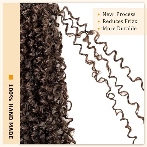 8 Packs Brown Yanky Twist Crochet Hair Pre-looped Crochet 10 Inch (Pack of 8) 4