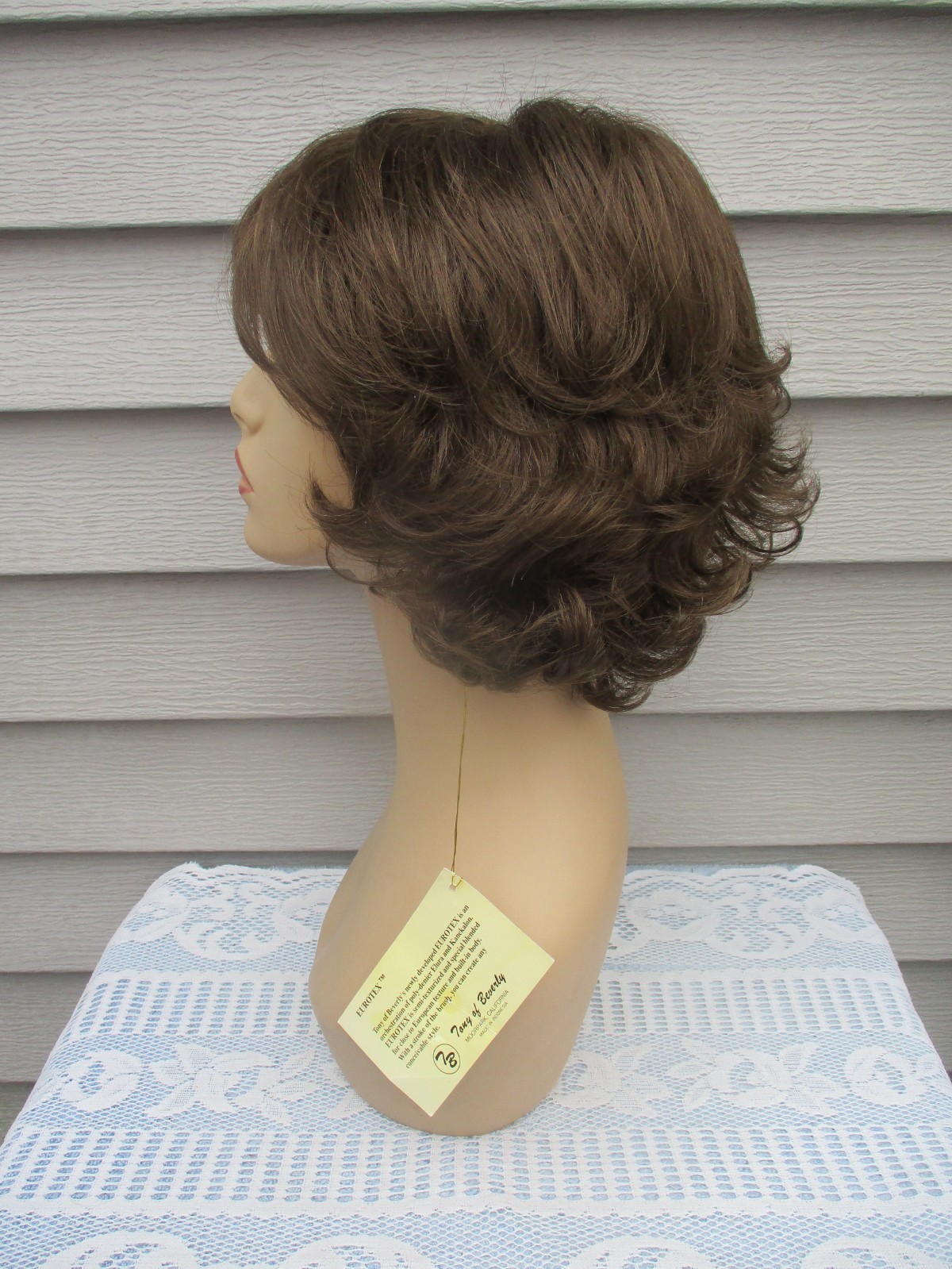Tony of Beverly Wig JUDY Color #8 BROWN Elura Blend Synthetic Short Style UNWORN