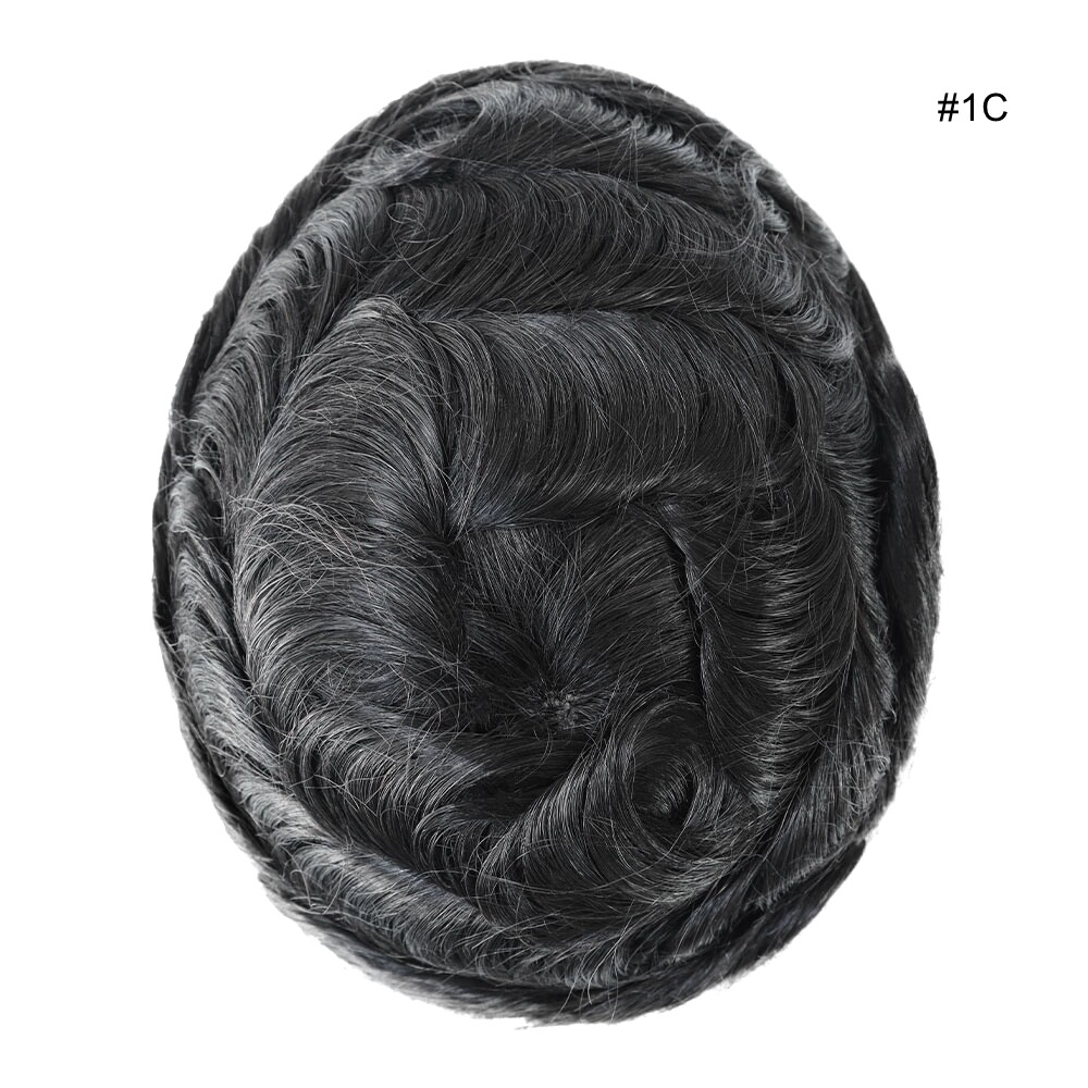 Mens Toupee French Lace Front Hair Replacement System Hairpiece Hollywood 8X10