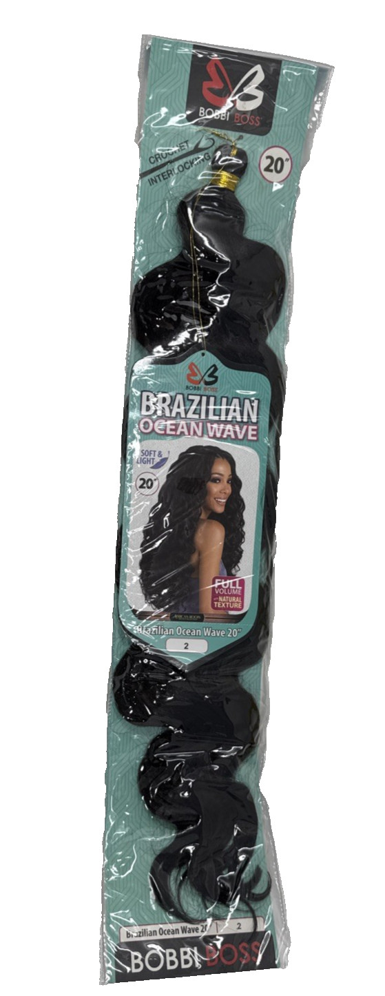 Bobbi Boss Hair, Brazilian Ocean Wave, Soft And Light, 20”, Color 2
