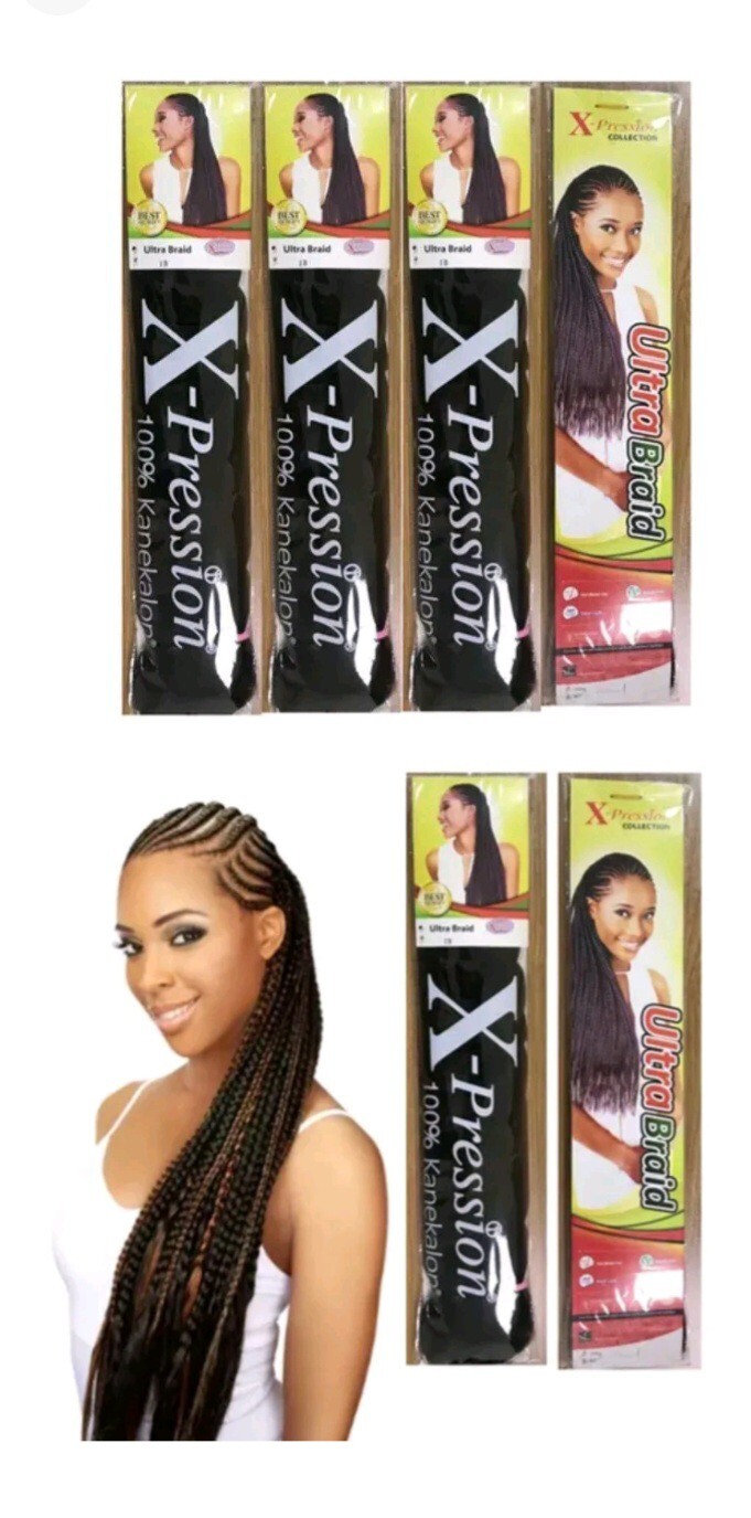 xpression braiding hair 10 packs color #30,165g, 82″