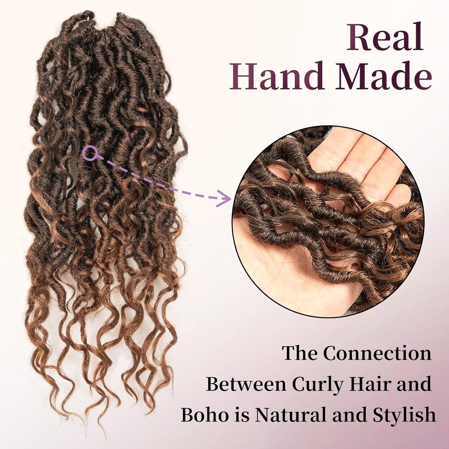 8 Packs Goddess Faux Locs Crochet Hair for Black Women Boho Style Locs River …
