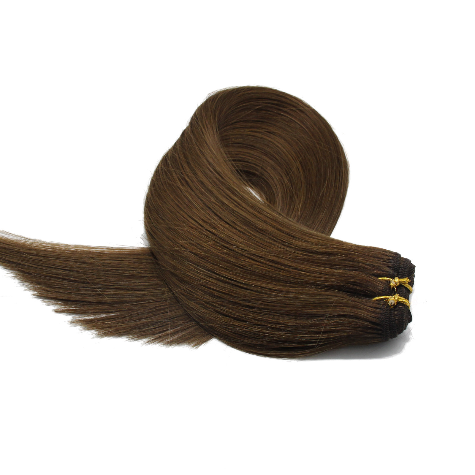 Sew In Weave Weft Human Hair Extensions Real Remy Russian Thick Hair Full Head