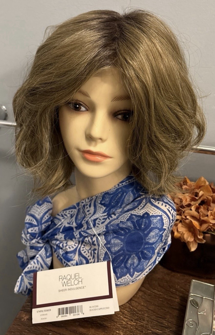 4 Synthetic Wigs, Stands, Wig Care System
