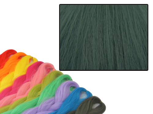 CYBERLOXSHOP PHANTASIA KANEKALON JUMBO BRAID BLUE OLIVE GREEN HAIR DREADS