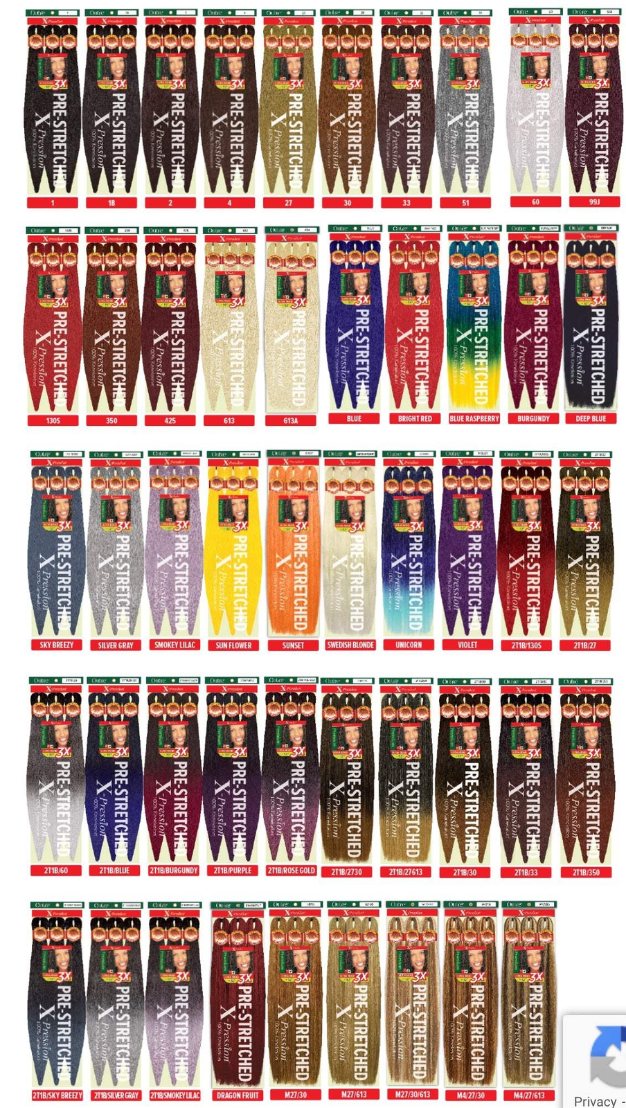 Outre 3x Xpression Pre-Stretched Braid 52in