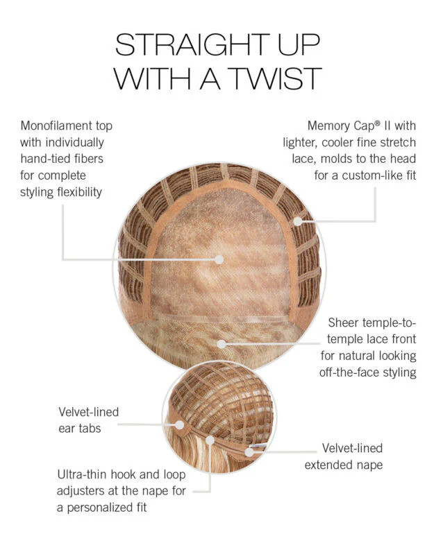 Straight Up with a Twist | Raquel Welch Wigs
