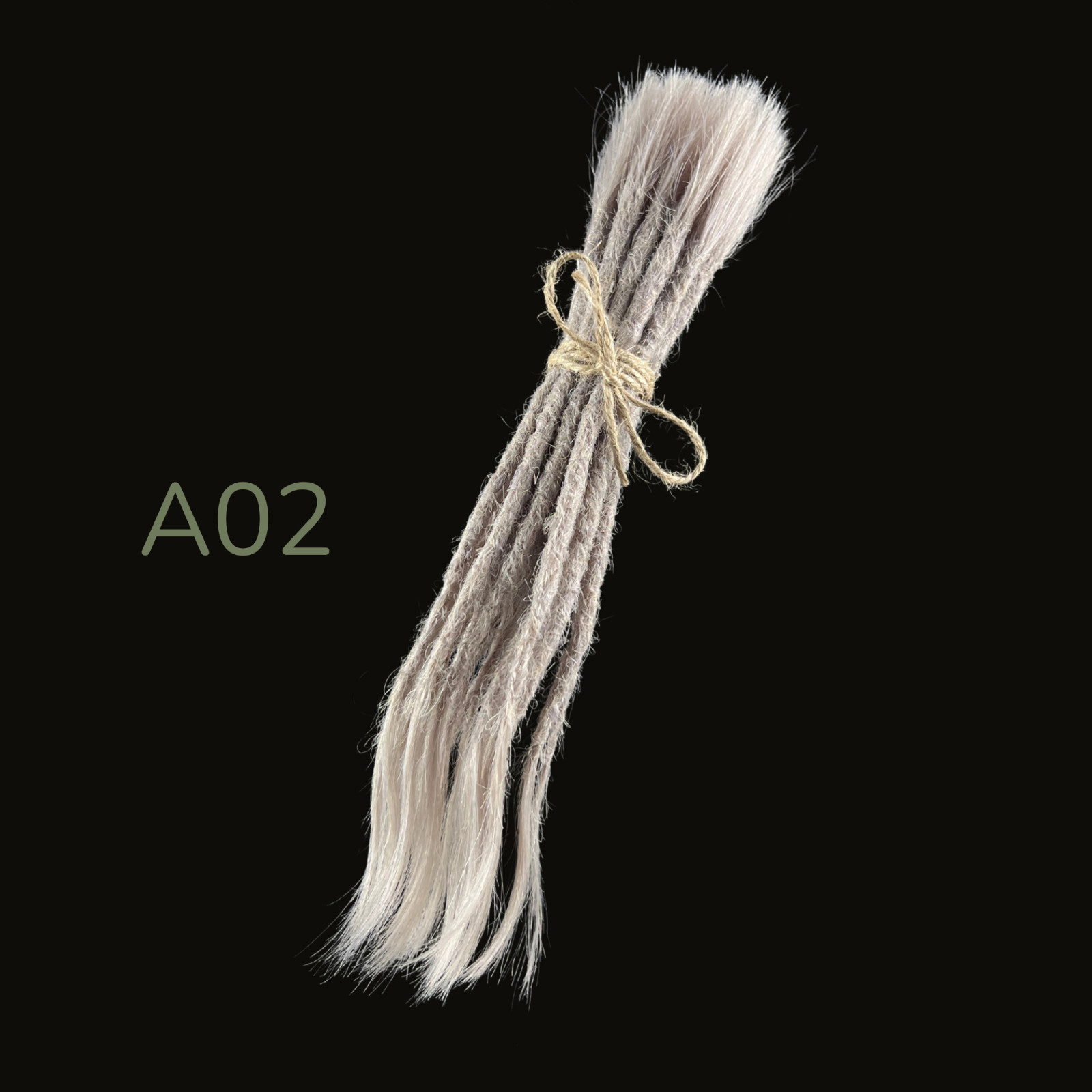 Bright Dreads 10 pcs Human Hair dreadlock extensions natural, 100% Human Hair
