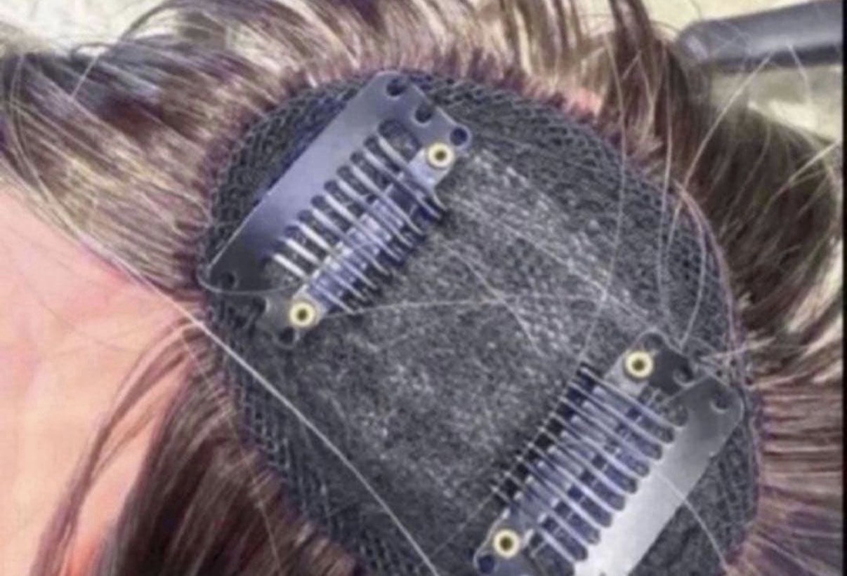 Ash White Silver Ombre Bob Wig with Highlights | Sheer Bangs | Clip-on | Cherie