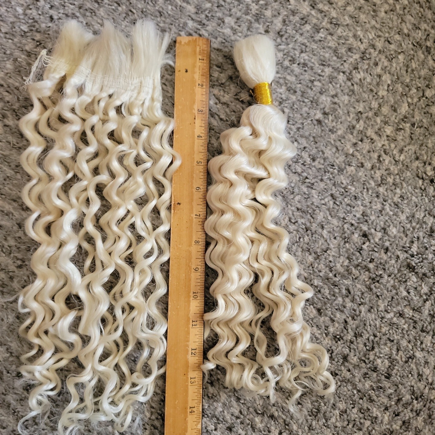 Synthetic Curl Crochet Hair Extension for Women Curly Blonde Braids