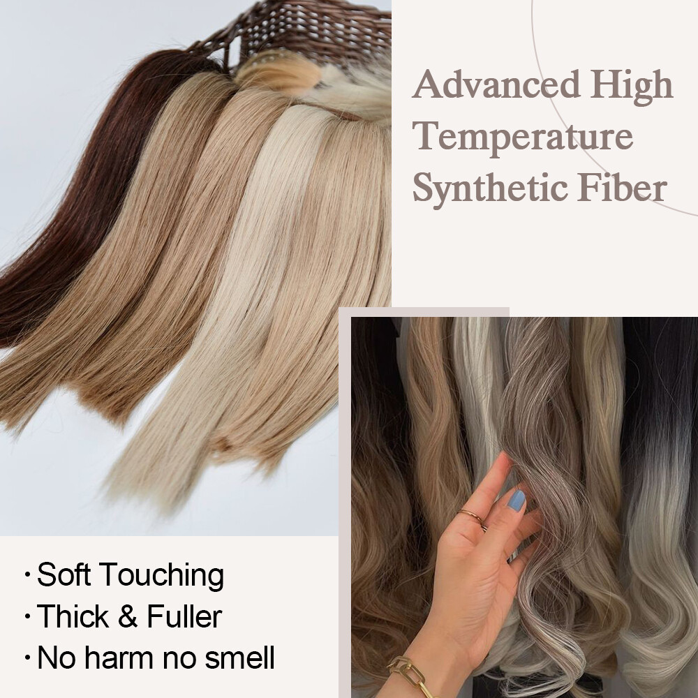 Corn Mega Thick Clip in Ponytail Hair Extension 100% Natural as Human Wave Wavy
