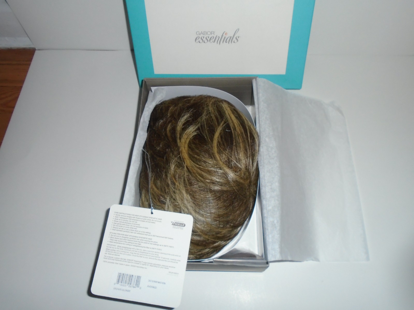 Gabor Essentials Determination Modern Short Cut Wig Brown Blonde New In Box