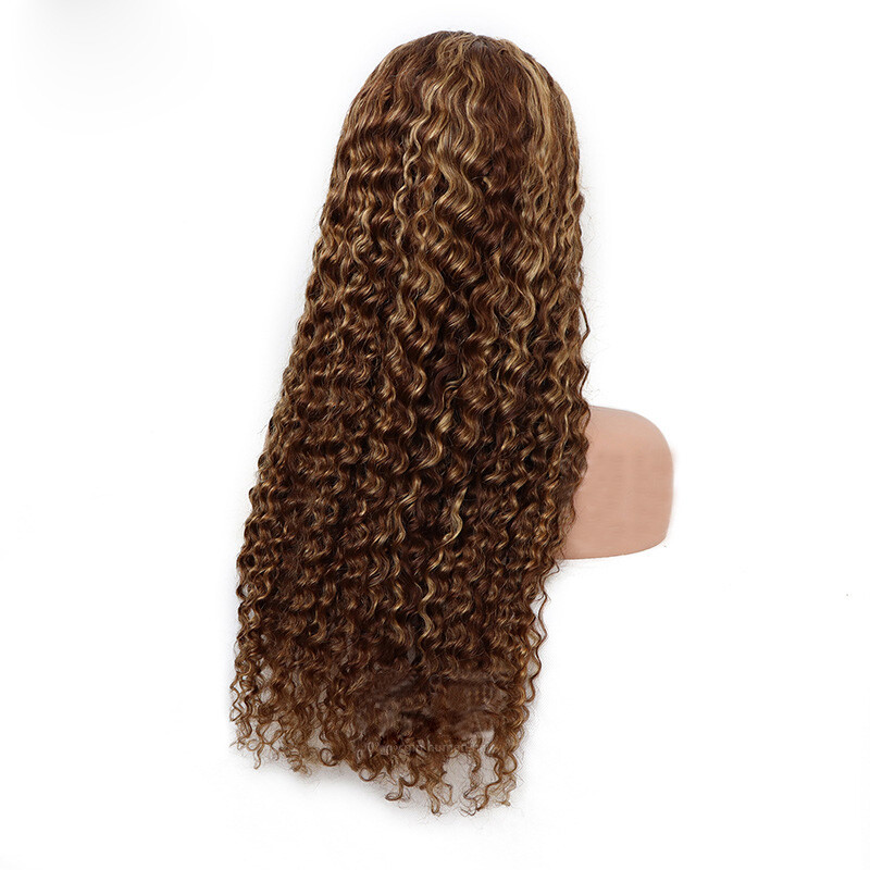 13*4 Lace Front Wig Brazilian 100% Human Hair P4/27 Silky Straight Body Wave