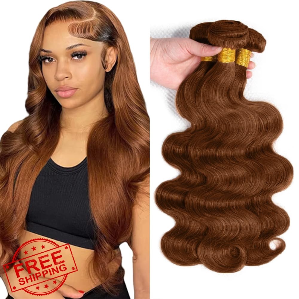 GtaiiReu Brown Bundles 14 16 18 Inch #30