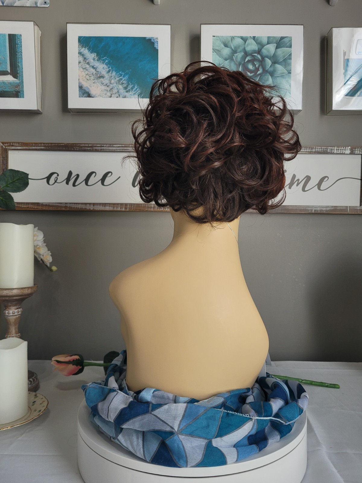TAPERED CURLS🔥 | TressAllure | 10/130R AUBURN | Lace Front Short Big Volume Wig