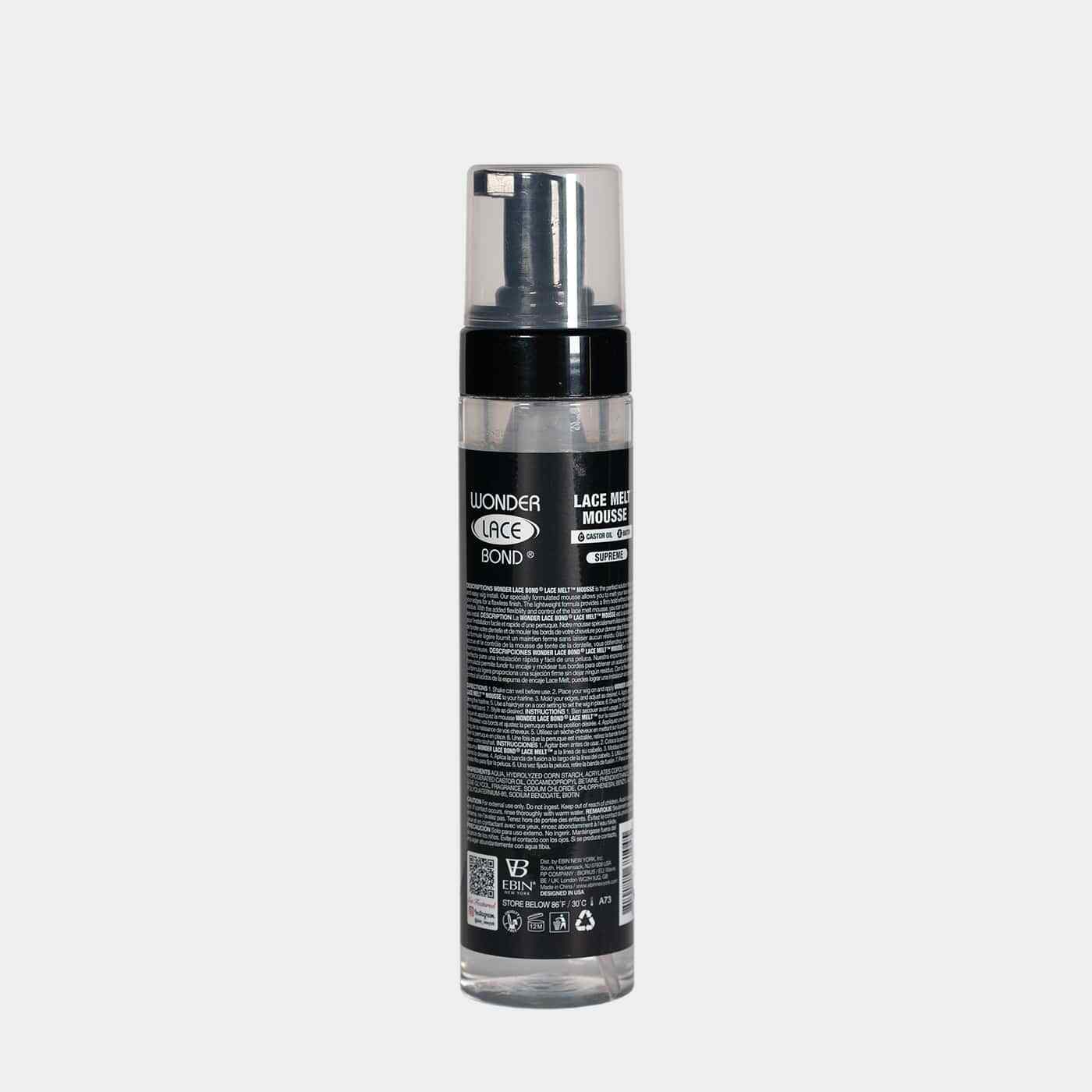 EBIN Wonder Lace Bond Melt Mousse Extreme Firm Hold-Supreme 8.5 OZ