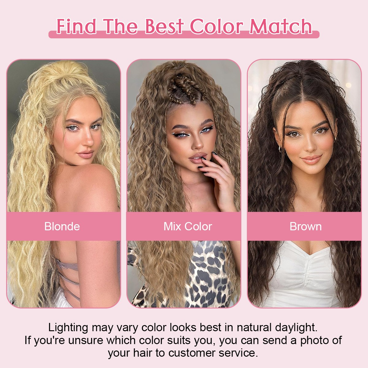 Ponytail Extension Claw on Clip in Curly Wavy Synthetic Hair One Piece 30″ Thick