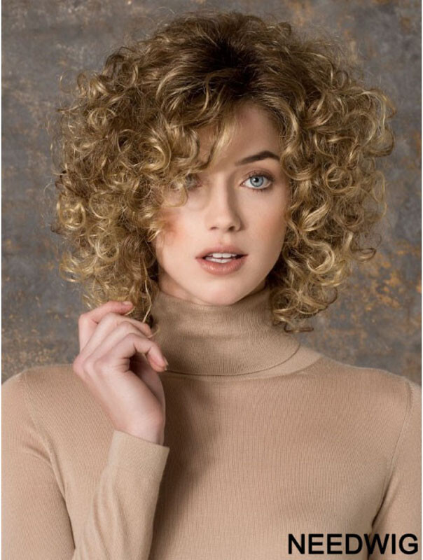 Long Synthetic Capless Curly Style Layered Cut Brown Color #8 Wig New