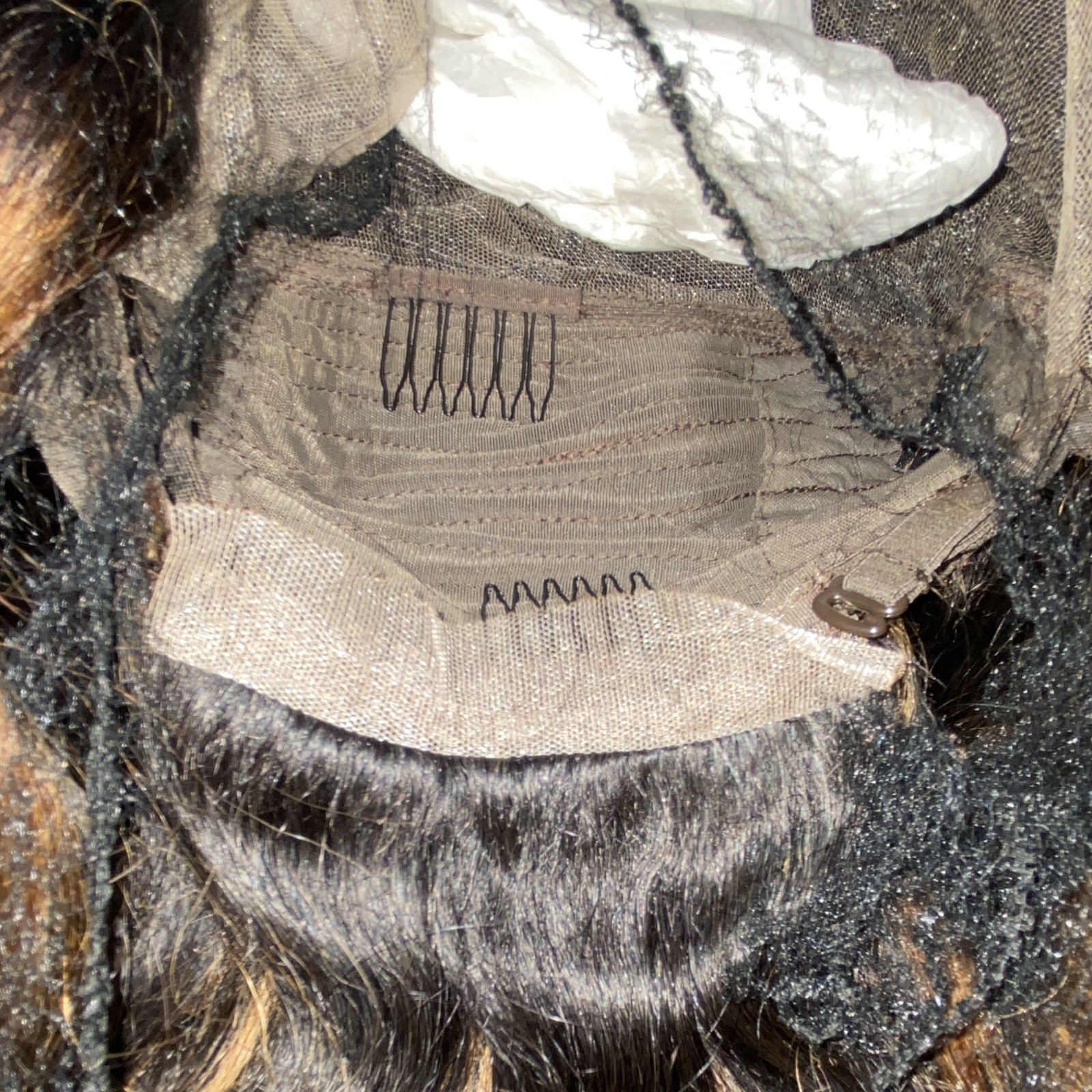 26″ Black/Brown Human Hair 13×6 Lace Front Free Part Wig