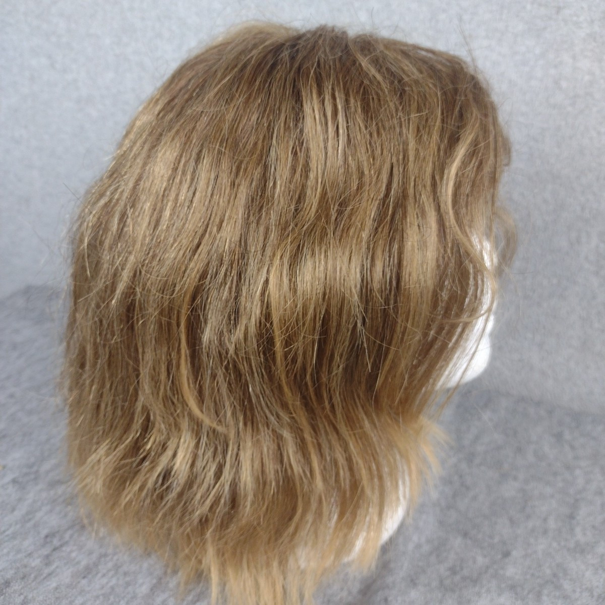 Woman’s Blonde Wig Georgie Human Hair Blend Wig Auburn Wavy GIA # 500