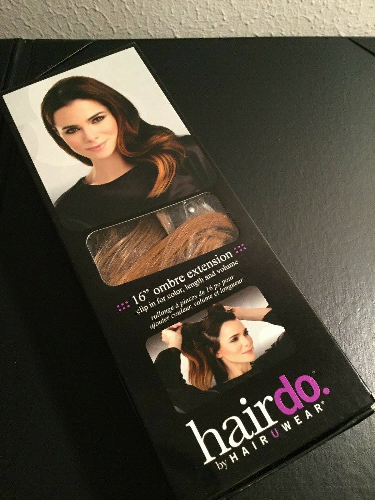 New Hairdo By Hair U Wear 16″ Clip in For Color Hazel Ombre Extension Wavy Look