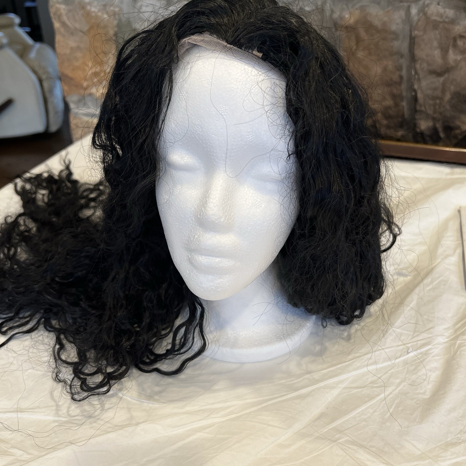 Black Long Wavy Wig