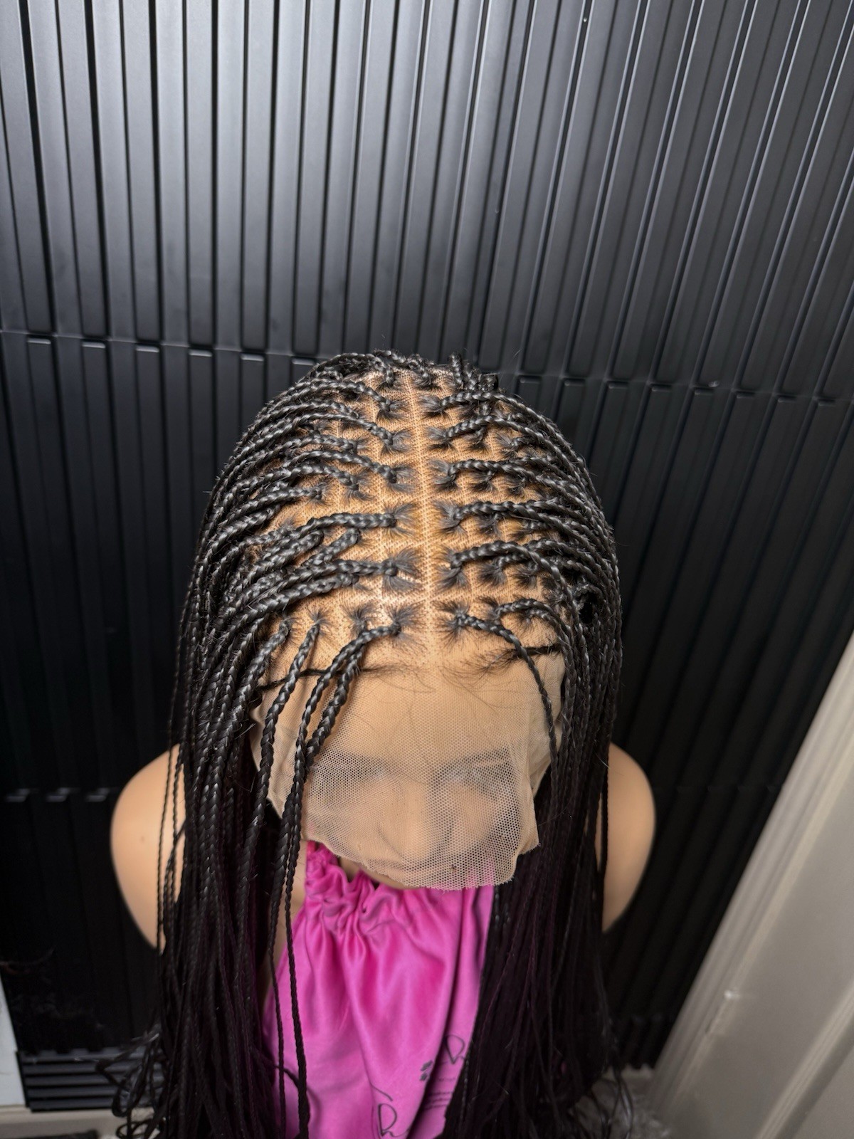 6by6 Closure unit Pre-bleached Knot Bouncy Knotless Braid